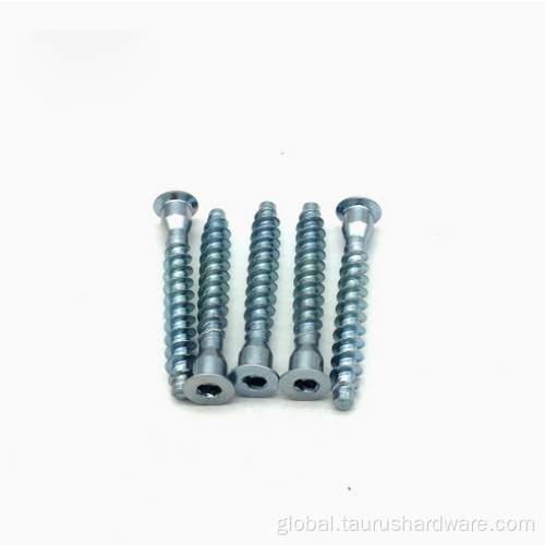 black furniture hardware Hex Socket Drive Furniture Screw Factory